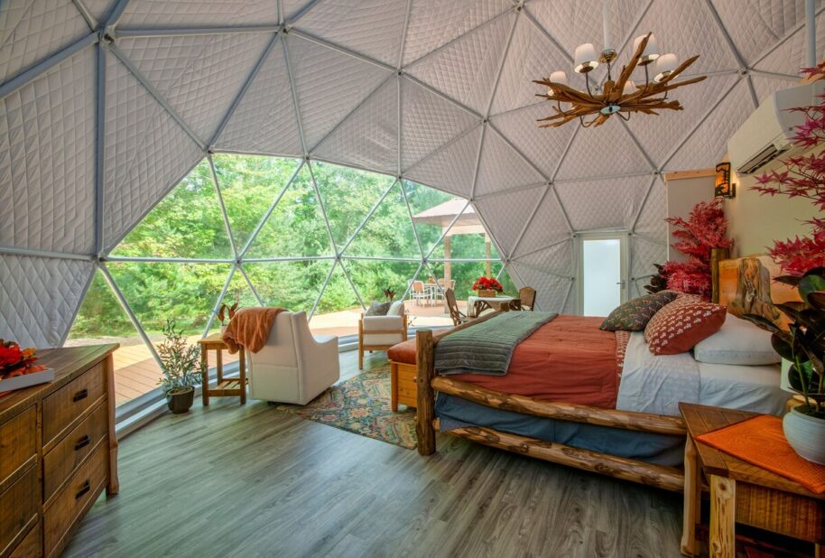 King Size Bed and Dome View